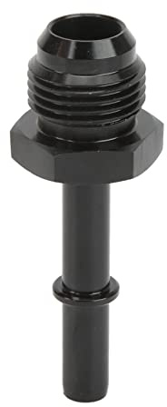 EFI Fitting Adapter, Aluminiumlegierung, Schwarz eloxiert, Für Kraftstofffilter und Kraftstoffschienenanschluss - Leicht und Robust, Dicht und (AN6-5/16)