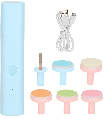kaisudiAP Baby-Nagelschneider, elektrisch, sanftes Polieren, Schleifen, Baby-Nagelknipser für Zuhause (Blau)