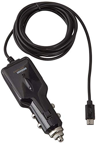 Amazon Basics Universal-Autoladegerät für Android, Micro-USB, 1,5 m, Schwarz