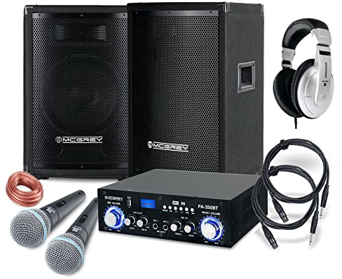 McGrey DJ Karaoke Set Completo Party-1500 800W