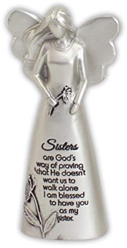 Cathedral Art Metal AF104 Angel Figurine-Sister, One Size, Multicolored