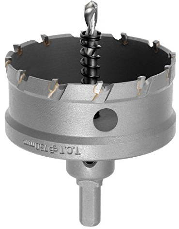Sourcingmap Scie-cloche en carbure de tungstène 75 mm pour alliage d'acier inoxydable, fonte, cuivre, tôle métallique, avec pas de limite