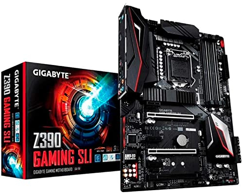 Gigabyte Z390 GAMING SLI carte mère LGA 1151 (Emplacement H4) Intel Z390 ATX - Cartes mères (DDR4-SDRAM, DIMM, 2133,2400,2666 MHz, Dual, 64 Go, Intel)