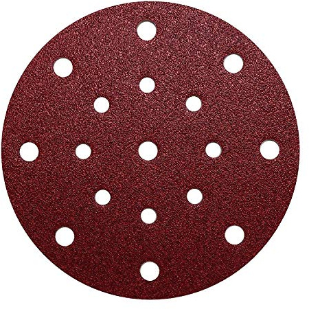 50 x 150mm Sanding Discs Sandpaper 17 Holes Pads GLS51 (Grit 40)