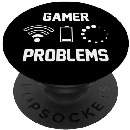 PopSockets Zocken Lustiges Zocker Gamer PopSockets PopGrip: Ausziehbarer Sockel und Griff für Handys/Tablets mit Tauschbarem Top