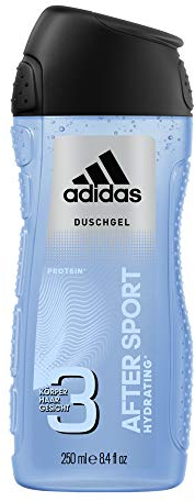Adidas After Sport Gel Doccia Uomo 3 in 1 - 250 ml