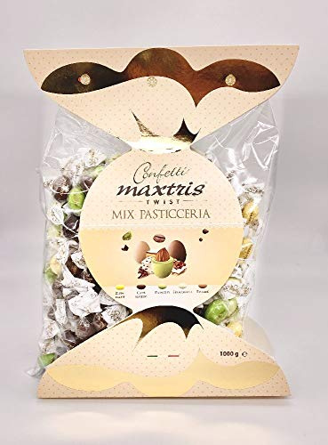 Maxtris Twist - Peladillas con sabor mixto para repostería, envueltas en caramelo, 1 kg