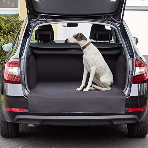 Kofferraumschutz Hund mit Seiten- und Ladekantenschutz - Hundedecke Auto Kofferraum Wasserdicht & Kratzfest - Kofferraum Schutzmatte - Pflegeleichte Hundematte für Hunde - Universal Passform