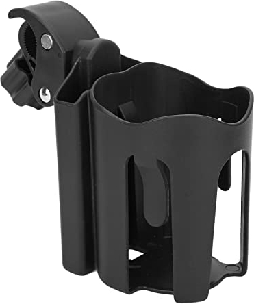 Jonlaki Stroller-Cup-Holder, 2-in-1 Getränkehalter, Stabiler Fester Becher-Wasserflaschenhalter, Verstellbarer Flaschenhalter für Wanderer, Rollstühle, Fahrräder, Karren, Motorräder
