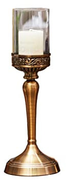 HEXEH Kerzenhalterhalter Europäische Kerzenlestick-Ornamente Luxuskerzenhalter Hochzeitsrequisiten Romantische Kerzenlicht Abendessen Schmuck Schmuck Kandelaber (Size : A)