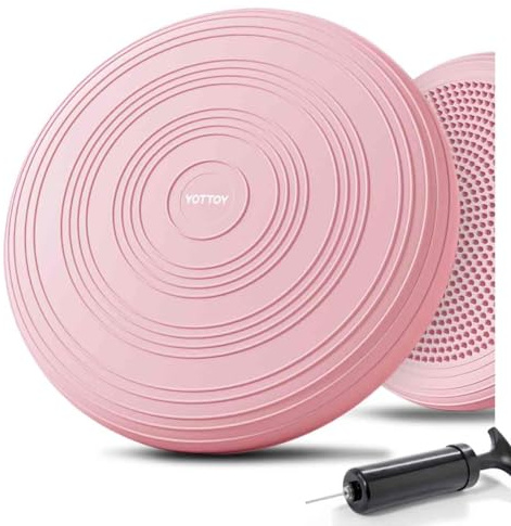 YOTTOY Wobble Cushion - Engage Core Stability with our Extra Thick Premium Balance Disc for Adult Balance and Sensory Wiggle Seat