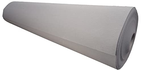 Meterware Autoteppich (Auskleide-Teppich für Fahrzeugboden, Kofferraum, etc), Rovel Silber, Zuschnitt (2m breit, 2m lang)