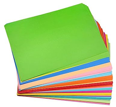TEHAUX 50stücke Farbiges Origami-papier Zum Basteln Aufkleber Für Kindergarten Handarbeit Gemischt Farben