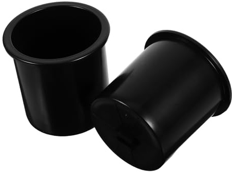 HEALEEP Portavasos Empotrados de Plástico, Soporte para Bebidas en Barco y Vehículos Recreativos, Resistente Corrosión, Paquete de 2 para Asientos de Cine y Yates