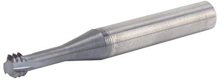 Fresa a 3 denti M6.0x1.0xD6x50 in acciaio al tungsteno, strumento di filettatura ad alta efficienza per alluminio, rame, acciaio inossidabile, acciaio legato e materiali in acciaio, completamente