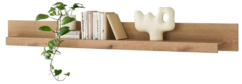 Wandboard in Evoke Eiche Wandregal 200 cm für Wohnzimmer und Esszimmer Design-D