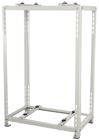 Soporte universal de CA antivibración resistente para aire acondicionado central y sistemas mini split, soporte de montaje en tierra de acero galvanizado para compresores y HVAC