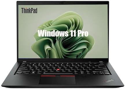 Lenovo Thinkpad T490s Business Laptop, 14-Inch (1366x768), Intel Core i5-8265U, 16GB RAM, 256GB SSD, UK Keyboard, Windows 11 Pro (Renewed)