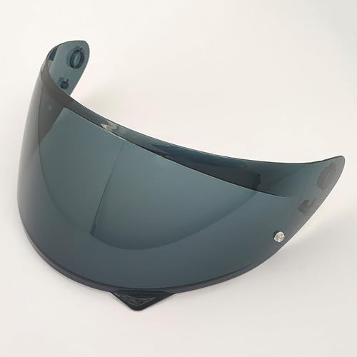 HYLGY Visiere Casque Moto pour HJC C10, Protection UV, Visière Teintée Anti-Rayures de Remplacement, Lentille de Protection de Style,Normal-F Deep Black