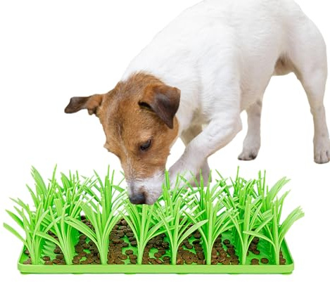 de Hierba de Silicona – Base de Fragancia Verde para Mascotas, Base de Silicona Antideslizante | Fácil de Limpiar Accesorios de alimentación para el Disfrute de Comidas de Gatos y Perros