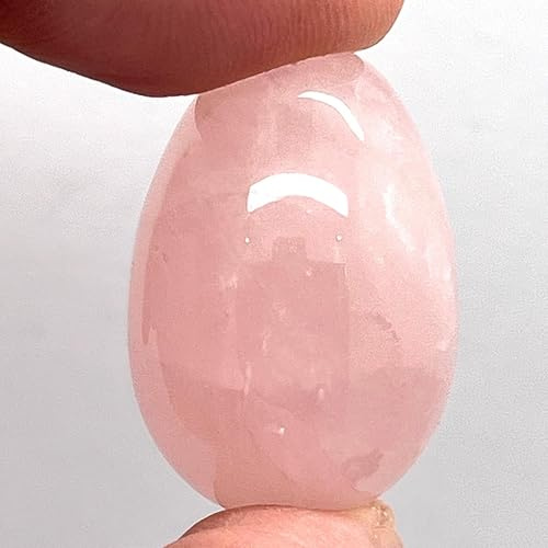 arana's - Œufs en pierre naturelle polie - Œuf de poche 3 x 2 cm - Protégez-vous - porte-bonheur - Pierres et cristaux naturels de guérison méditation (quartz rose)