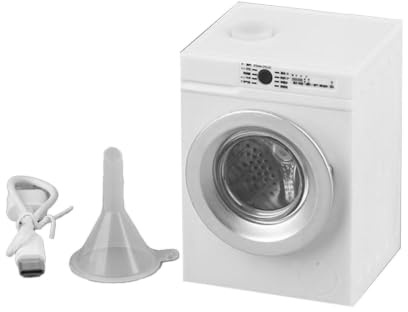 Washing Machine Toy 1:12 Scale Household Appliance | with Openable Lid and Rotating Drum Miniature Washing Machine for Kids for Children Girls Boys Birthday Pretend Play