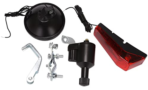 Giilayky Generateur de Dynamo a Friction de Bicyclette motorise Feu Arriere avec Accessoires