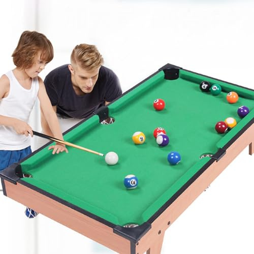Generic Kompakt Minibiljardbord för Kul Inomhus, Biljardset med Kön och Bollar, Bra Aktivitet för Barn och Föräldrar