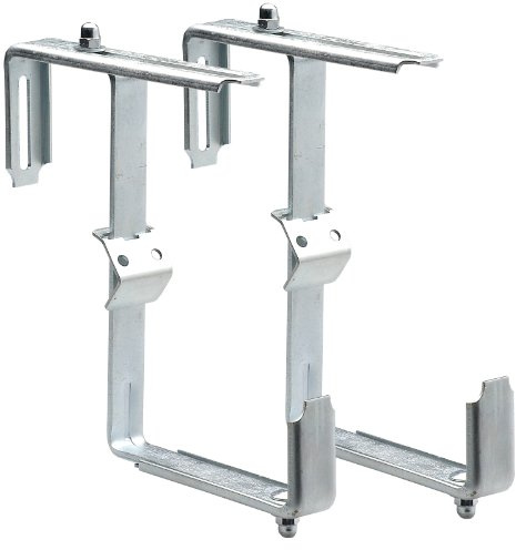 Alba Krapf Blumenkastenhalter Satz verz. Blumenkasten-Halter (VKR-2V), Silber