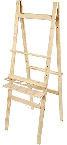 Dubbelsidigt staffli, H: 134 cm, furuträ, 1 st
