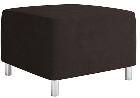 Mirjan24 Moderner Polsterhocker Dover, Sitzhocker Hocker Sitzbank Fußbank Pouf Farbauswahl (Alova 68)