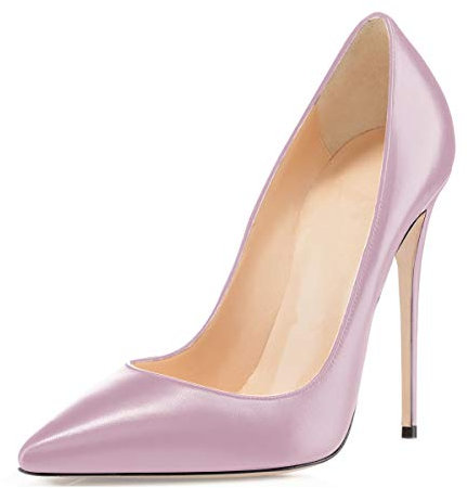 Soireelady Scarpe col Tacco Eleganti, Chiuse Donna Viola Chiaro EU36