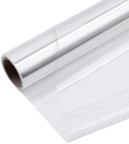 LIHAO Rouleau de Cellophane Transparent Wrap Rouleau pour Emballage Fleur Cadeau Anniversaire Noël Pâques Fête, 30M×40CM