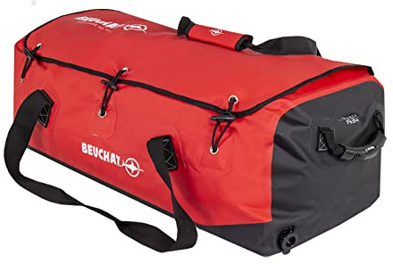 BEUCHAT Explorer HD wasserdichte Tasche, 90 l, Schwarz/Rot