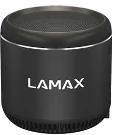 Lamax Sphere2 Mini Kleinster drahtloser Lautsprecher, 5 W Leistung, Gewicht 71 g, Laufzeit bis zu 15 Stunden, Bluetooth 5.1, Reichweite 10 Meter, BeatBass®, Aluminiumgehäuse