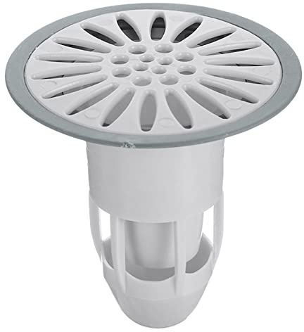 Colcolo Désodorisation Siphon de Sol Attrape-Cheveux Anti-Odeur Anti-colmatage Évier d'égout Crépine Filtre de vidange de Baignoire Universel Anti-Insectes, Blanche