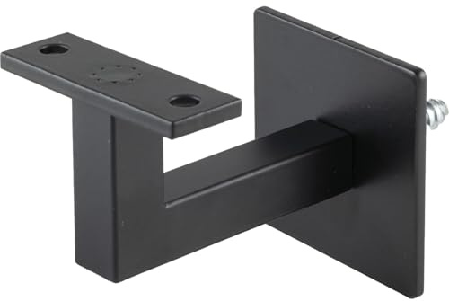 Handlaufträger mit Schraubbefestigung,Wandabstand 78 mm,schwarz lackiert RAL9005