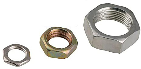 10 Stück Feingewinde-Sechskantmuttern aus Kohlenstoffstahl mit feinen Zähnen, Sechskant, dünne, flache Schraubkappe, Farbe, Zink/Weiß, Zink/Ni-beschichtet, M7 x 0,75 x 2, Farbe