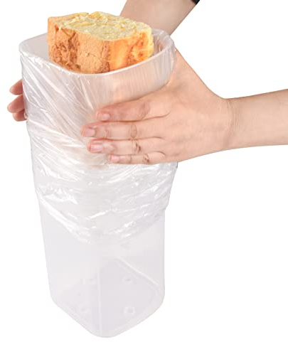 PREMIUM smarte Toastbrot Aufbewahrung XXL American Sandwich Toast Brotkasten zum hochschieben, immer Frisch, Toast Brot Dispenser