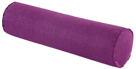 Einfarbiger Körperkissenbezug aus Baumwollleinen, 40–120 cm lang, runder Nackenrollen-Kissenbezug, für Bett, Sofa, Nacken, Rücken, Taillenstütze, Kissenbezug, 10,20 x 80 cm