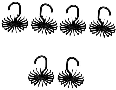 PRETYZOOM 6 STK Drehbarer Krawattenständer Platzsparer Taschenorganisator Platzsparend Schalaufhänger Für Den Kleiderschrank BH-Organizer Für Den Schrank Falten Gürtel Handtasche Rotieren