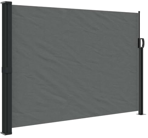 vidaXL Ausziehbare Seitenmarkise Anthrazit 140x300 cm