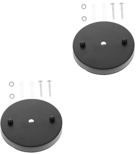Gadpiparty 2stücke Chandelier Canopy Kit Retro Deckenplatte Für Pendelleuchten Einfache Installation Robustes Design Für Cafés Bars Und Restaurants Mit Floralem Muster