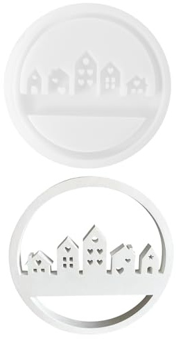 1 Silikonformen Gießformen Häuser Kerzenhalter Gießformen Silikon | Silikonform Kerzenhalter, Kerzen Formen Silikon, DIY Kombination Gießform, Gipsformen zum Gießen