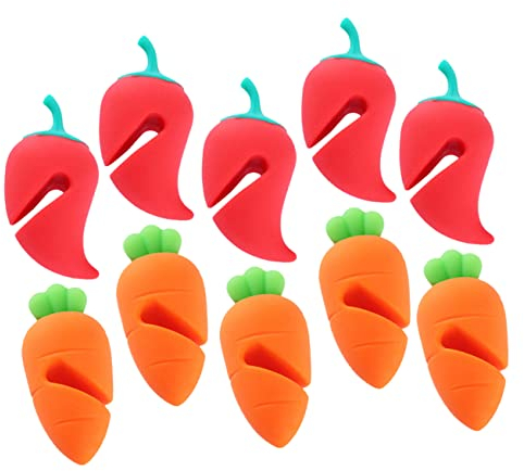 Hoement 10pcs Silicone Boil Over Spill Stopper Pan Protectors for Lid Spill-Lifters Home Use Boil Stopper
