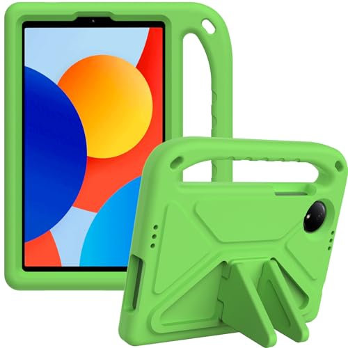 YRH Custodia per Redmi Pad SE 8.7 pollici 2024 con supporto antiurto Custodia per bambini per tablet Xiaomi Redmi Pad SE 8.7 4G (Verde)