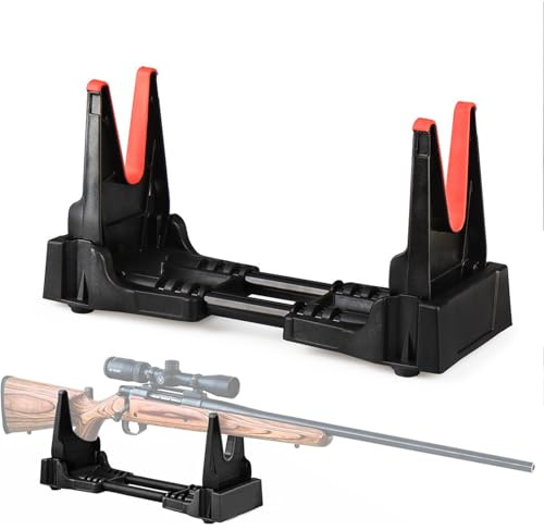 COYEUX Bank und Ständer für Gewehr, Jagdgewehr-Reinigungs-/Wartungshalter, Waffenreinigungsständer, kompakter Gewehr-Schrotflinten-Range-Ständer für die Reinigung