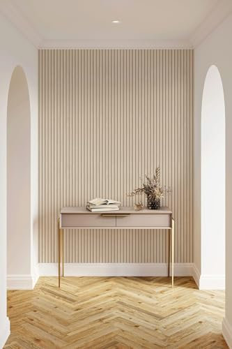 marburg Selbstklebende Tapete Beige Holzoptik Skandi Holzpaneele für Wand und Möbel 6,00 x 0,53m