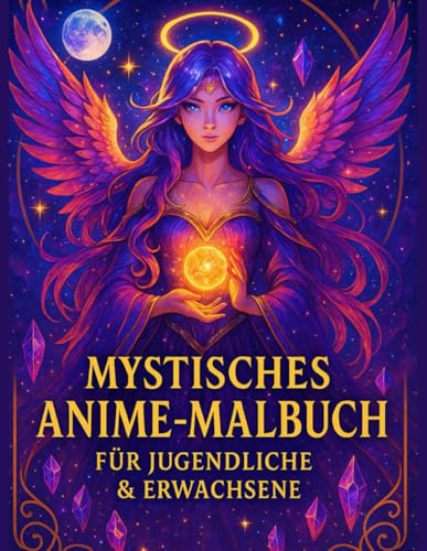 Mystisches Anime Malbuch: Für jugendliche & Erwachsene - 135 magische Motive zum Ausmalen