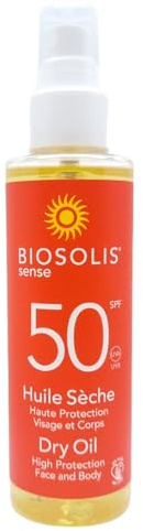 BioSolis Sense Trockenöl - LSF 50 - Sonnenöl - Face & Body, 150 ml